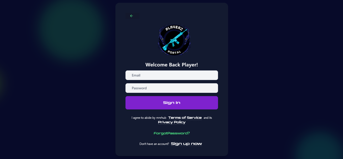 PlayerzPortal Full Stack